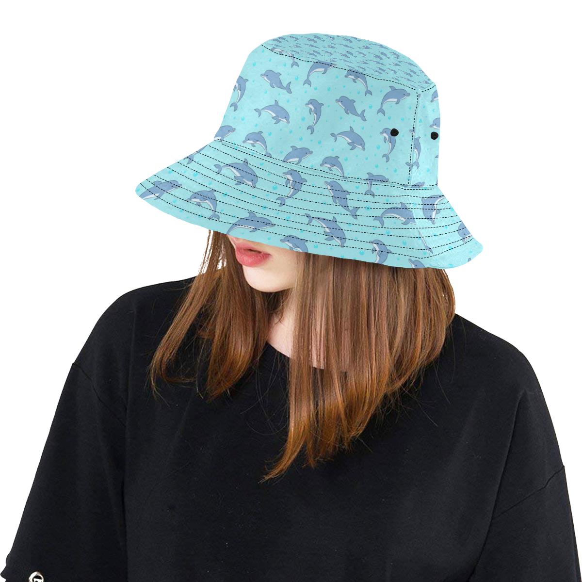 Dolphin Baby Cute Print Pattern Unisex Bucket Hat