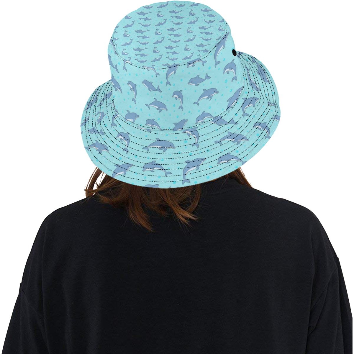 Dolphin Baby Cute Print Pattern Unisex Bucket Hat