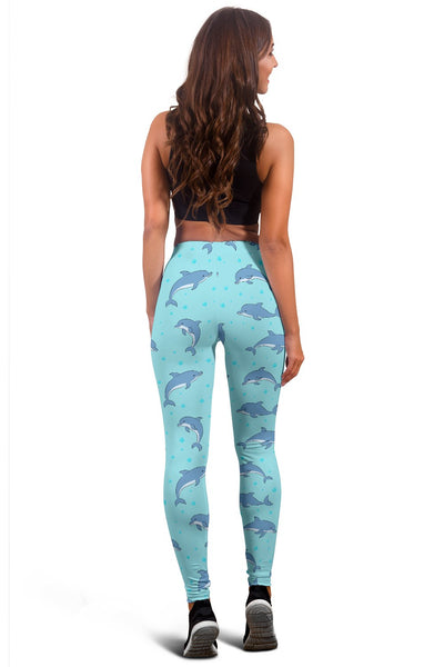 Dolphin Baby Cute Print Pattern Women Leggings