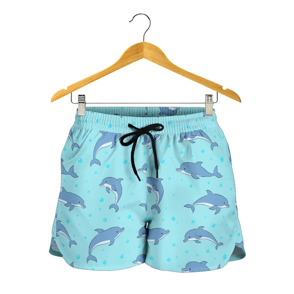 Dolphin Baby Cute Print Pattern Women Shorts-JTAMIGO.COM