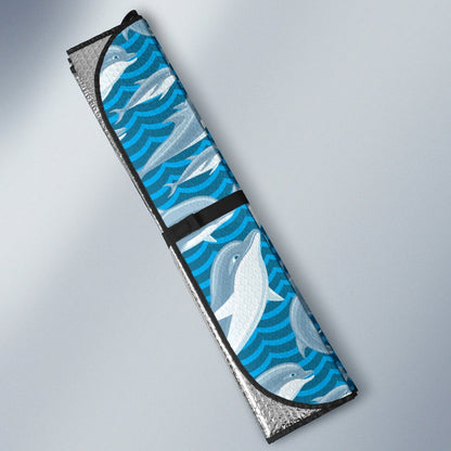 Dolphin Cute Print Pattern Car Sun Shade For Windshield