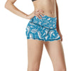 Dolphin Cute Print Pattern High Waisted Spandex Shorts-JTAMIGO.COM