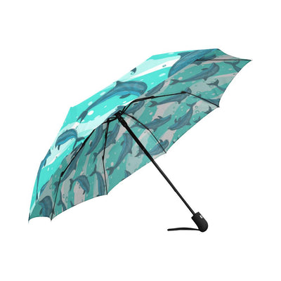 Dolphin Design Print Pattern Automatic Foldable Umbrella