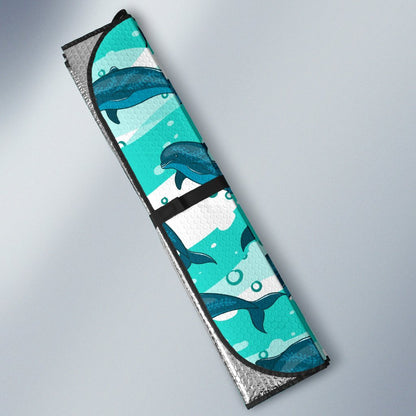 Dolphin Design Print Pattern Car Sun Shade For Windshield