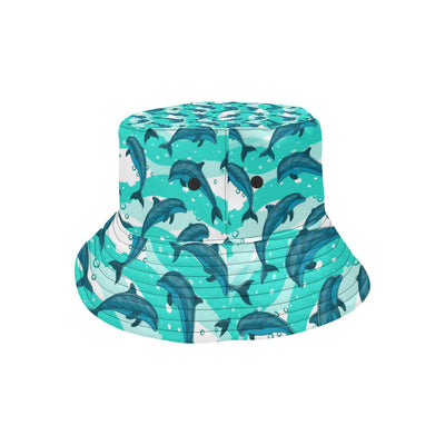 Dolphin Design Print Pattern Unisex Bucket Hat