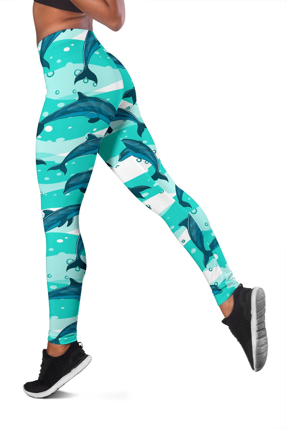 Dolphin Design Print Pattern Women Leggings