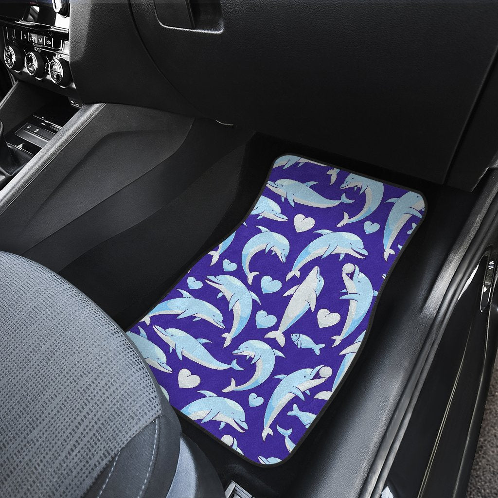 Dolphin Smile Print Pattern Car Floor Mats
