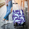 Dolphin Smile Print Pattern Luggage Cover Protector