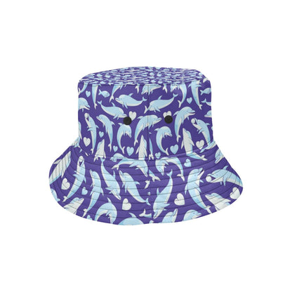 Dolphin Smile Print Pattern Unisex Bucket Hat