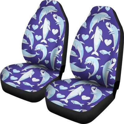 Dolphin Smile Print Pattern Universal Fit Car Seat Covers