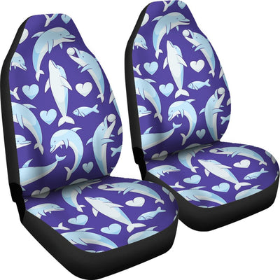 Dolphin Smile Print Pattern Universal Fit Car Seat Covers