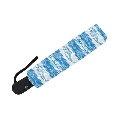Dolphin Tribal Print Pattern Automatic Foldable Umbrella