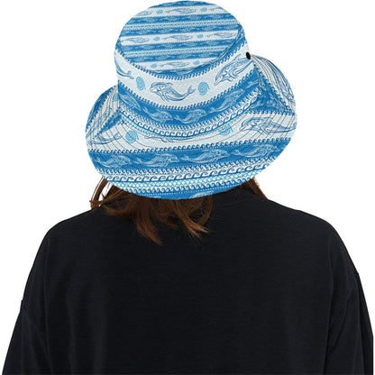 Dolphin Tribal Print Pattern Unisex Bucket Hat