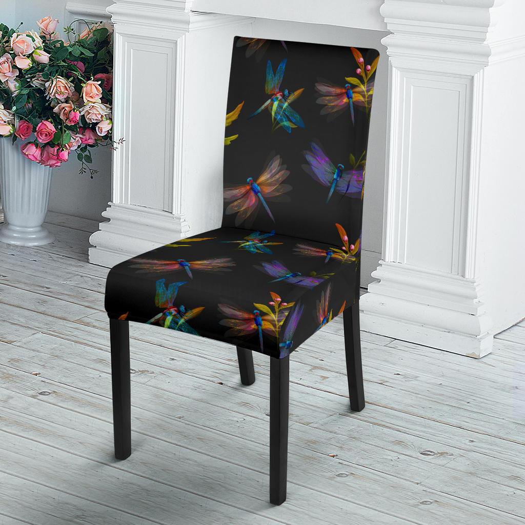 Dragonfly Colorful Realistic Print Dinning Chair Slipper-JTAMIGO.COM