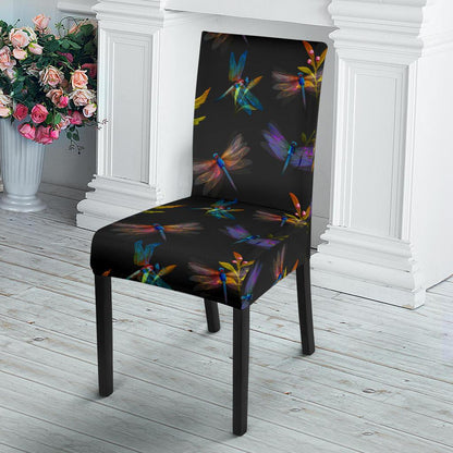 Dragonfly Colorful Realistic Print Dinning Chair Slipper-JTAMIGO.COM