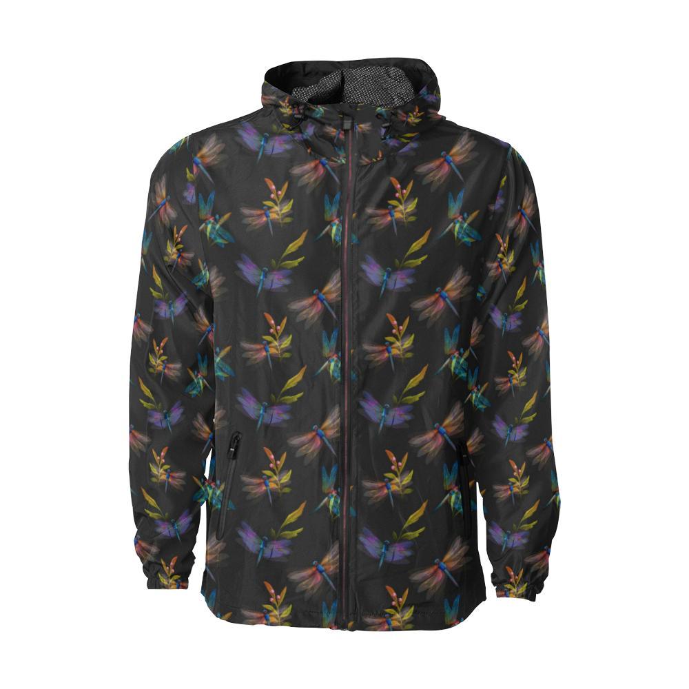 Dragonfly Colorful Realistic Print Men Windbreaker Jacket-JTAMIGO.COM