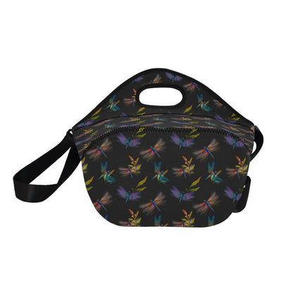 Dragonfly Colorful Realistic Print Neoprene Lunch Bag (Model 1669)(Large)-JTAMIGO.COM