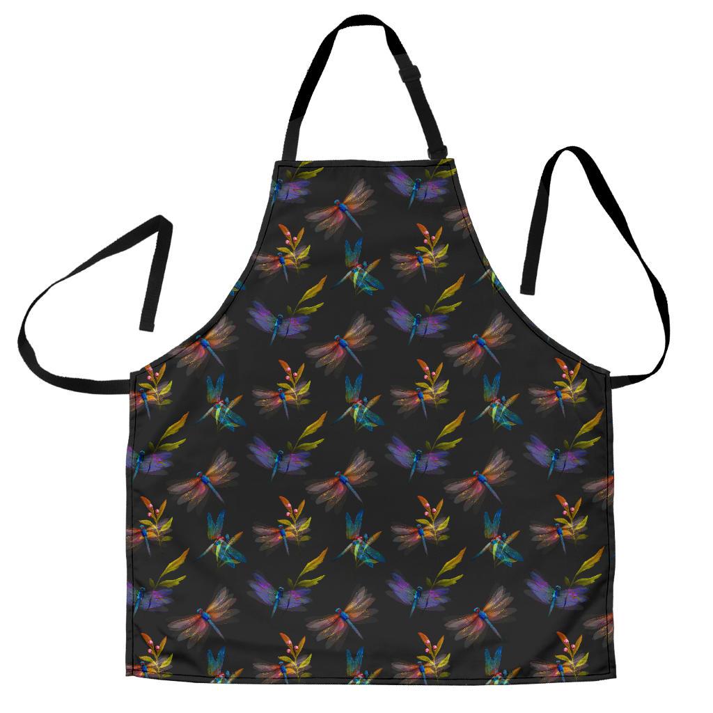 Dragonfly Colorful Realistic Print Women Apron