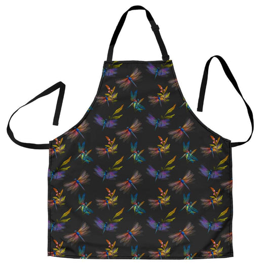 Dragonfly Colorful Realistic Print Women Apron