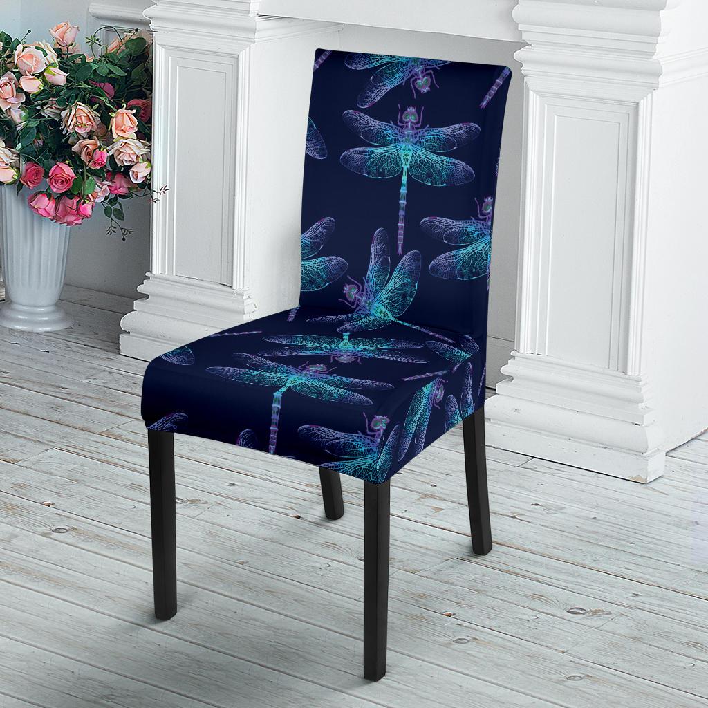 Dragonfly Hand Drawn Style Print Dinning Chair Slipper-JTAMIGO.COM