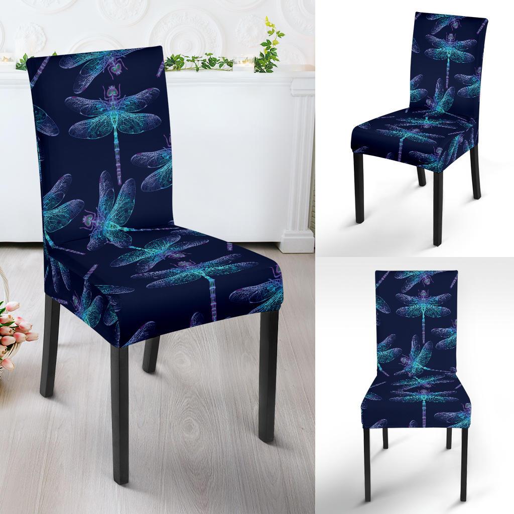 Dragonfly Hand Drawn Style Print Dinning Chair Slipper-JTAMIGO.COM
