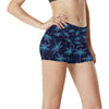 Dragonfly Hand Drawn Style Print High Waisted Spandex Shorts-JTAMIGO.COM