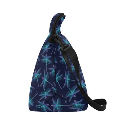 Dragonfly Hand Drawn Style Print Neoprene Lunch Bag (Model 1669)(Large)-JTAMIGO.COM