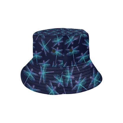 Dragonfly Hand Drawn Style Print Unisex Bucket Hat