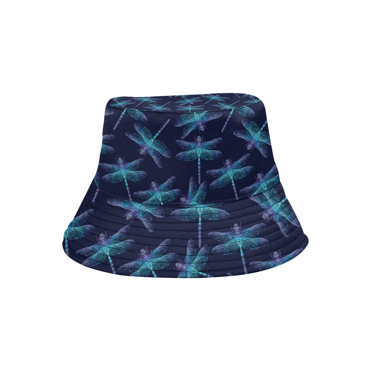 Dragonfly Hand Drawn Style Print Unisex Bucket Hat