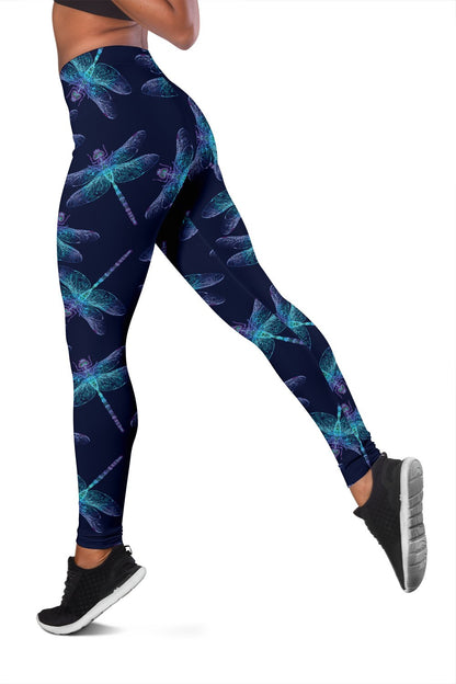 Dragonfly Hand Drawn Style Print Women Leggings