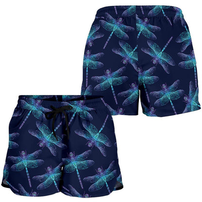 Dragonfly Hand Drawn Style Print Women Shorts-JTAMIGO.COM