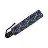 Dragonfly With Floral Print Pattern Automatic Foldable Umbrella