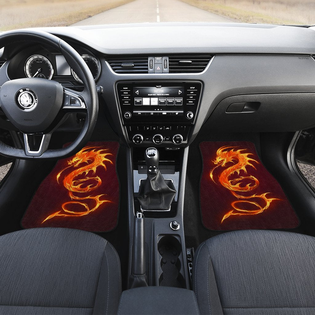 Dragons Fire Design Car Floor Mats