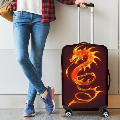 Dragons Fire Design Luggage Cover Protector