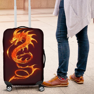 Dragons Fire Design Luggage Cover Protector