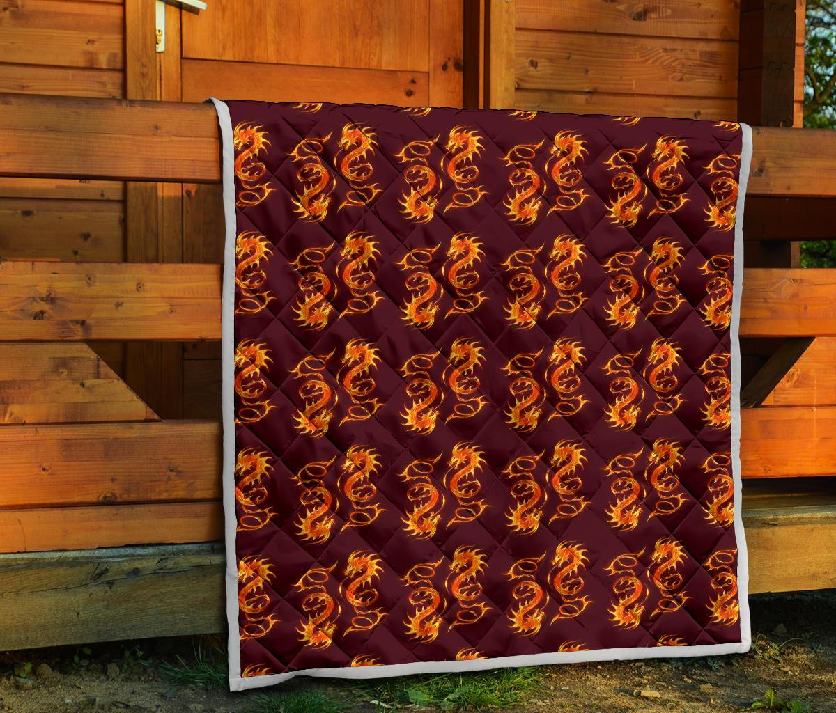 Dragons Fire Design Premium Quilt-JTAMIGO.COM