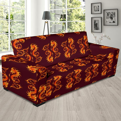 Dragons Fire Design Sofa Slipcover-JTAMIGO.COM