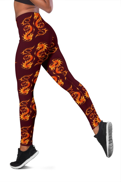 Dragons Fire Design Women Leggings