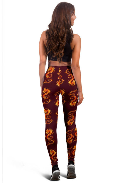 Dragons Fire Design Women Leggings