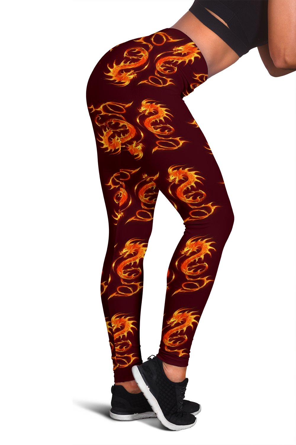 Dragons Fire Design Women Leggings