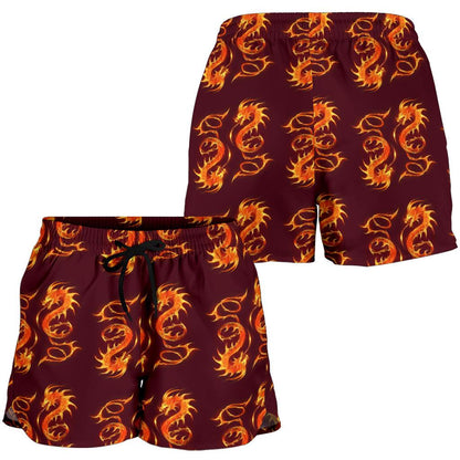 Dragons Fire Design Women Shorts-JTAMIGO.COM