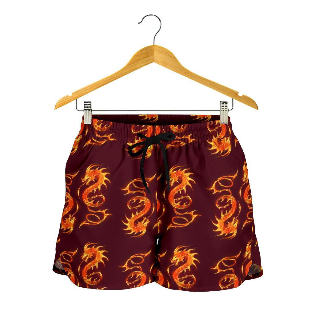 Dragons Fire Design Women Shorts-JTAMIGO.COM