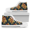 Dragons Gold Design Pattern Women High Top Shoes