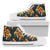 Dragons Gold Design Pattern Women High Top Shoes