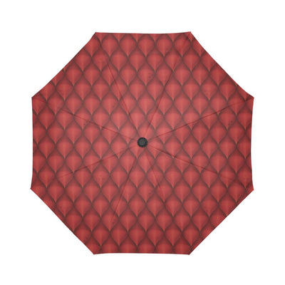 Dragons Red Skin Texture Automatic Foldable Umbrella