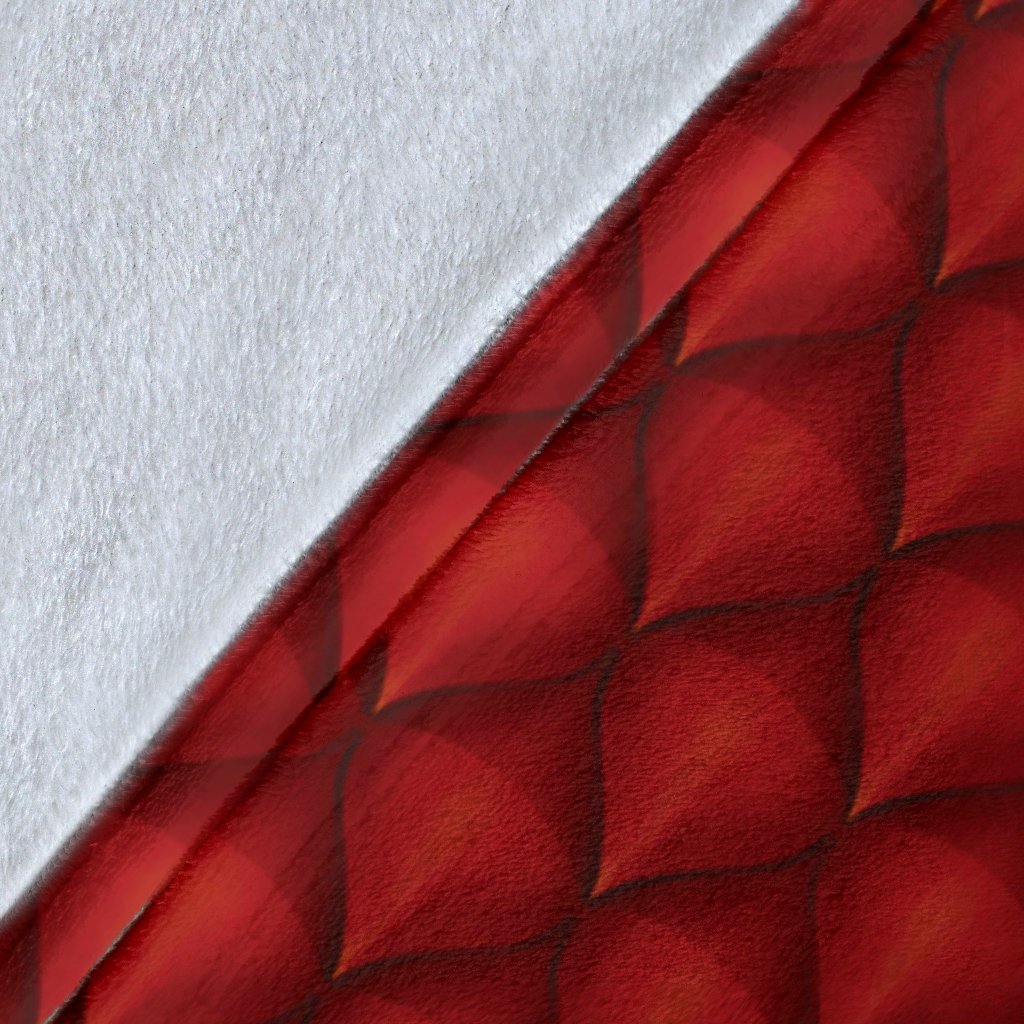 Dragons Red Skin Texture Fleece Blanket