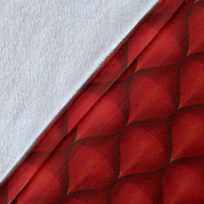 Dragons Red Skin Texture Fleece Blanket