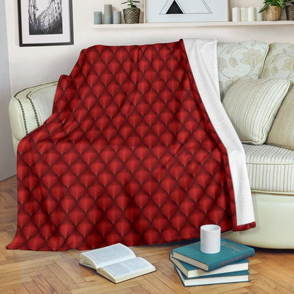 Dragons Red Skin Texture Fleece Blanket