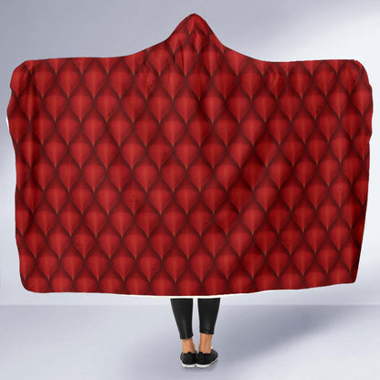 Dragons Red Skin Texture Hooded Blanket-JTAMIGO.COM