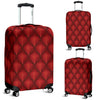 Dragons Red Skin Texture Luggage Cover Protector